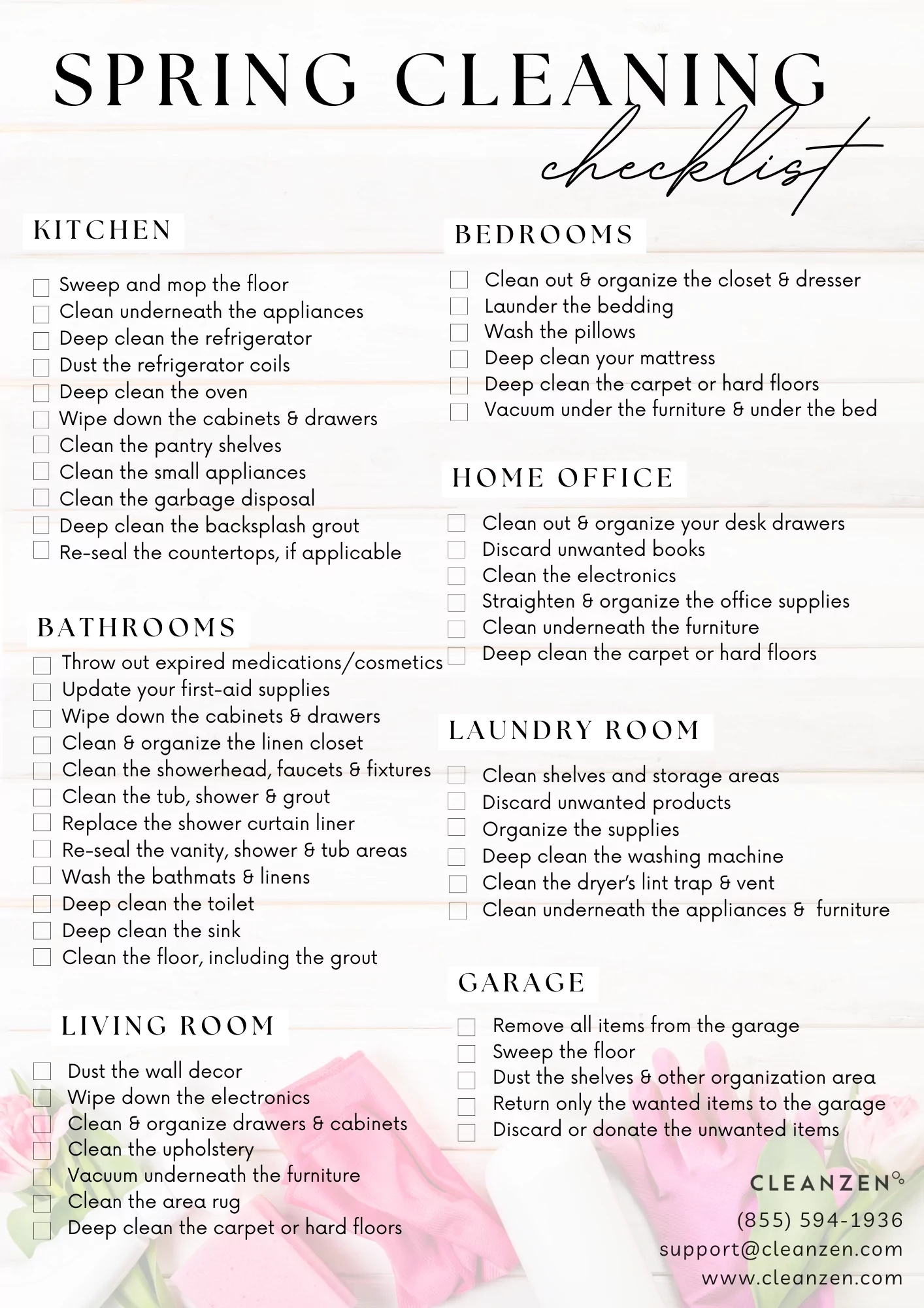 Spring Cleaning Printable Guide