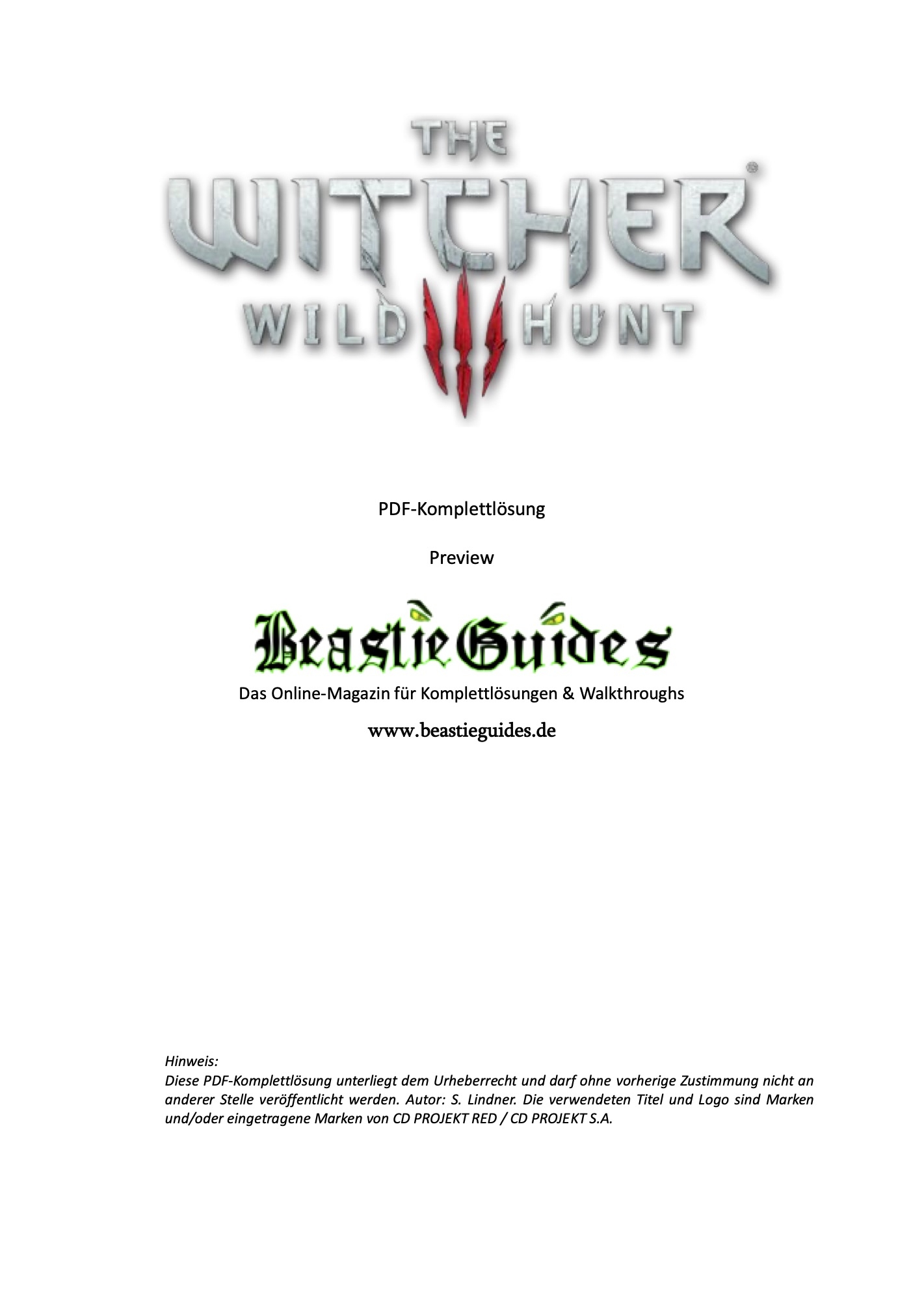 The Witcher 3 PDF L sung Www beastieguides de The Witcher 3 PDF L sung Www beastieguides de