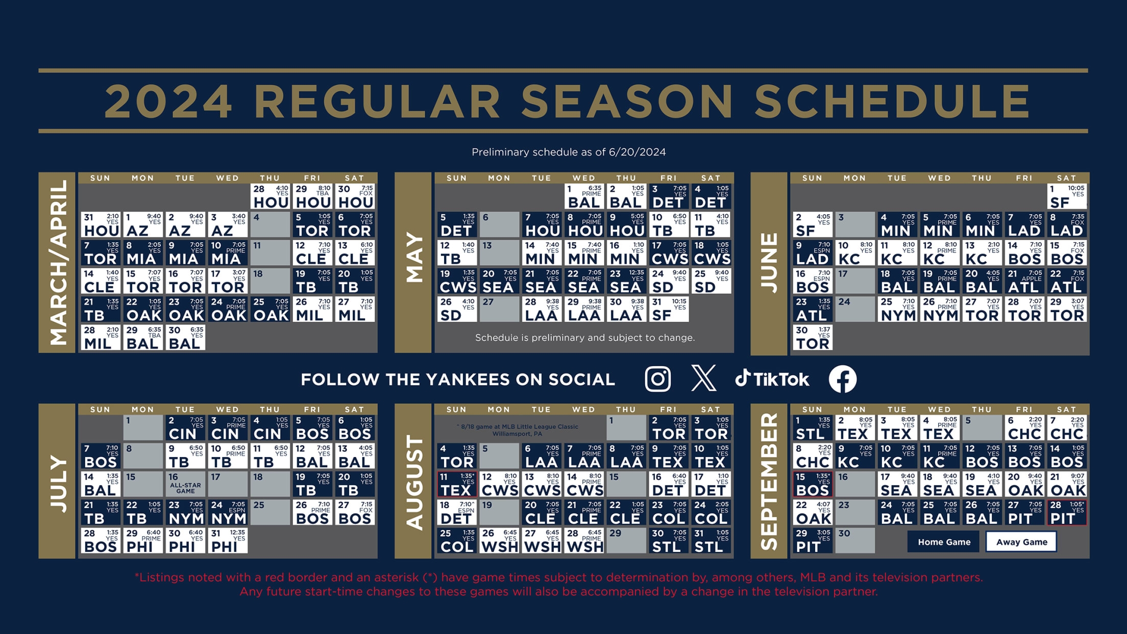 Printable Schedule For Ny Yankees Printable Schedule For Ny Yankees