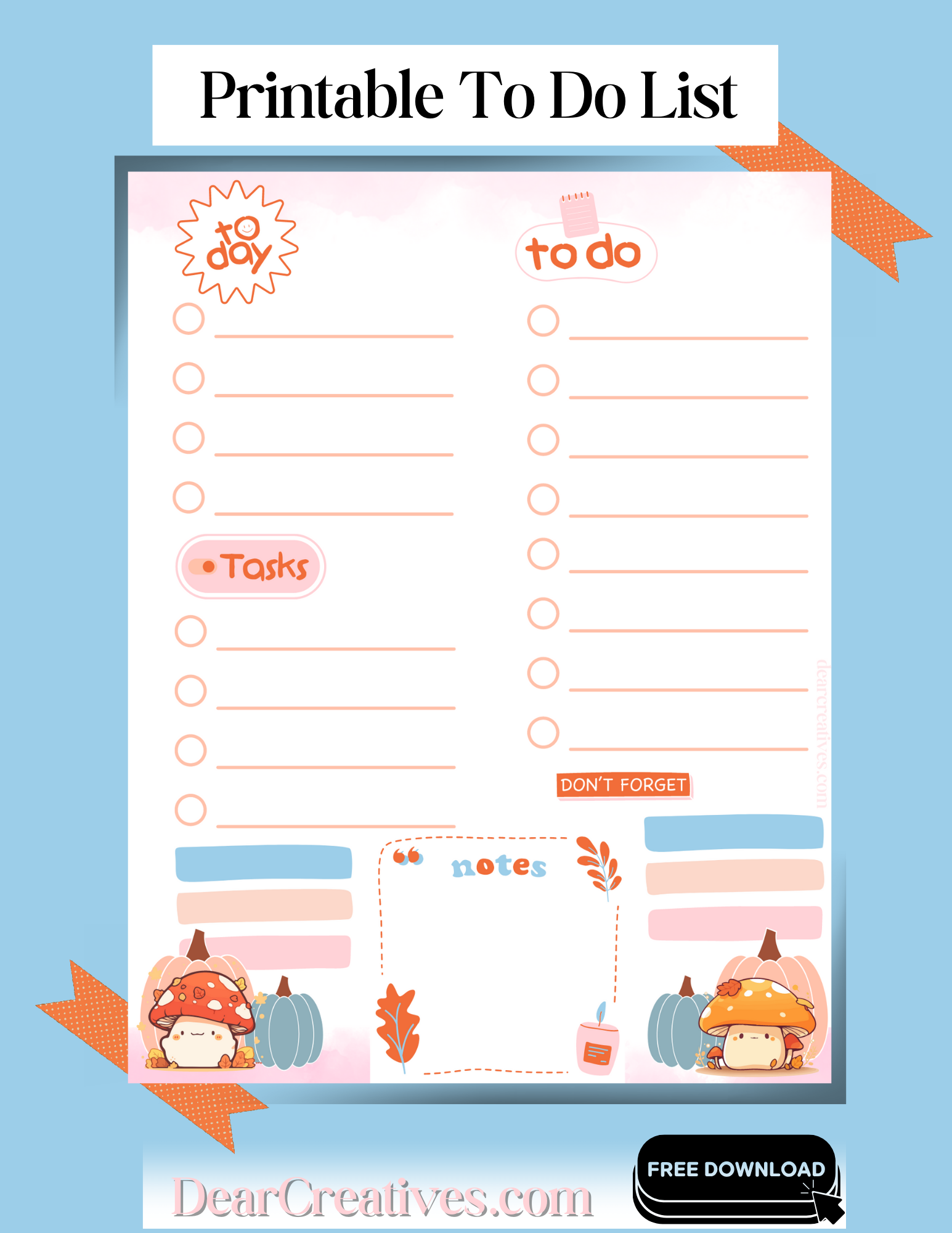 Cute To Do List Free Printable Cute To Do List Free Printable