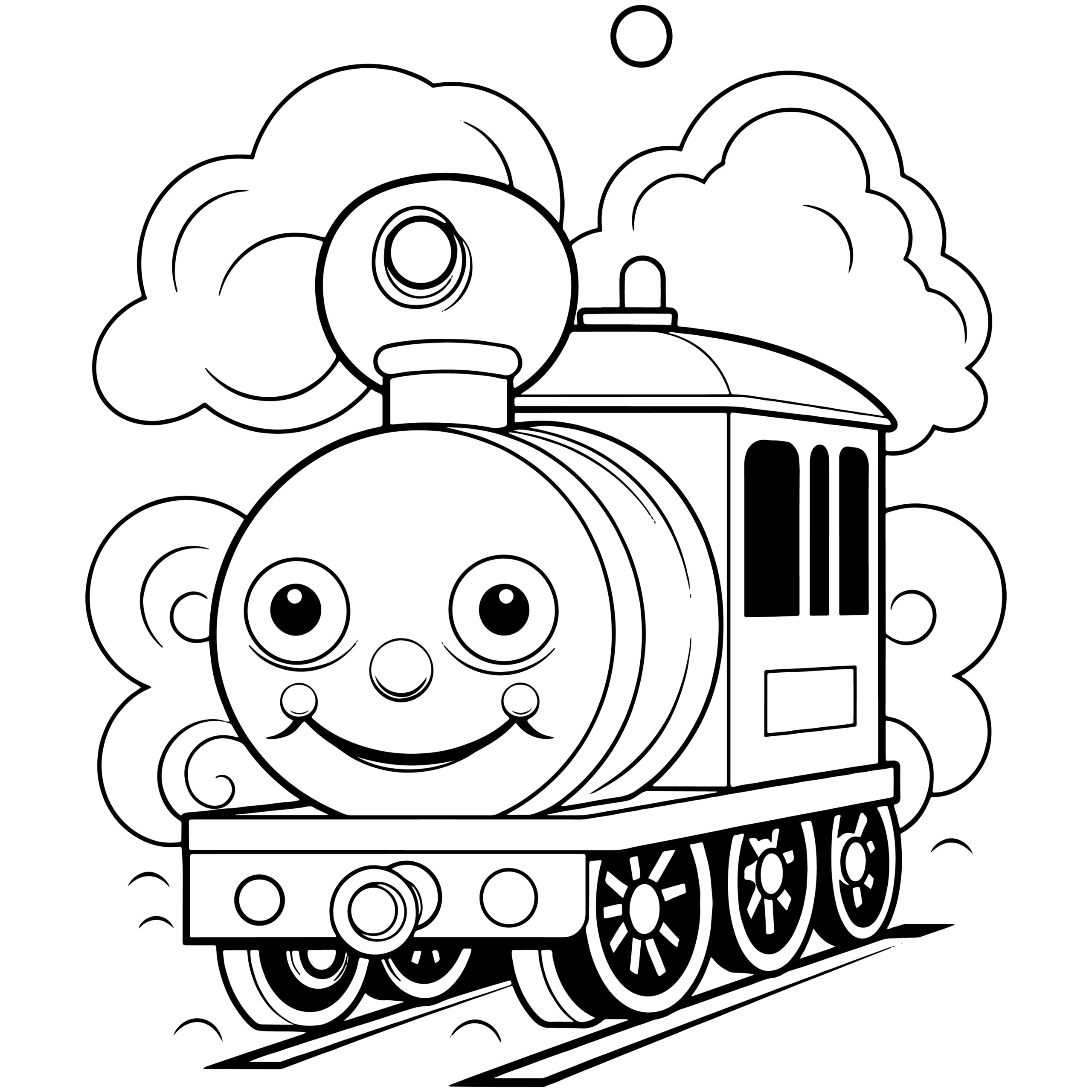 Train Coloring Sheet Printable