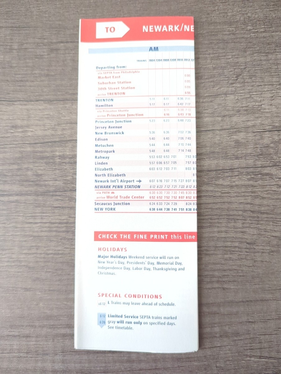 Nj Transit Train Schedule Printable Nj Transit Train Schedule Printable