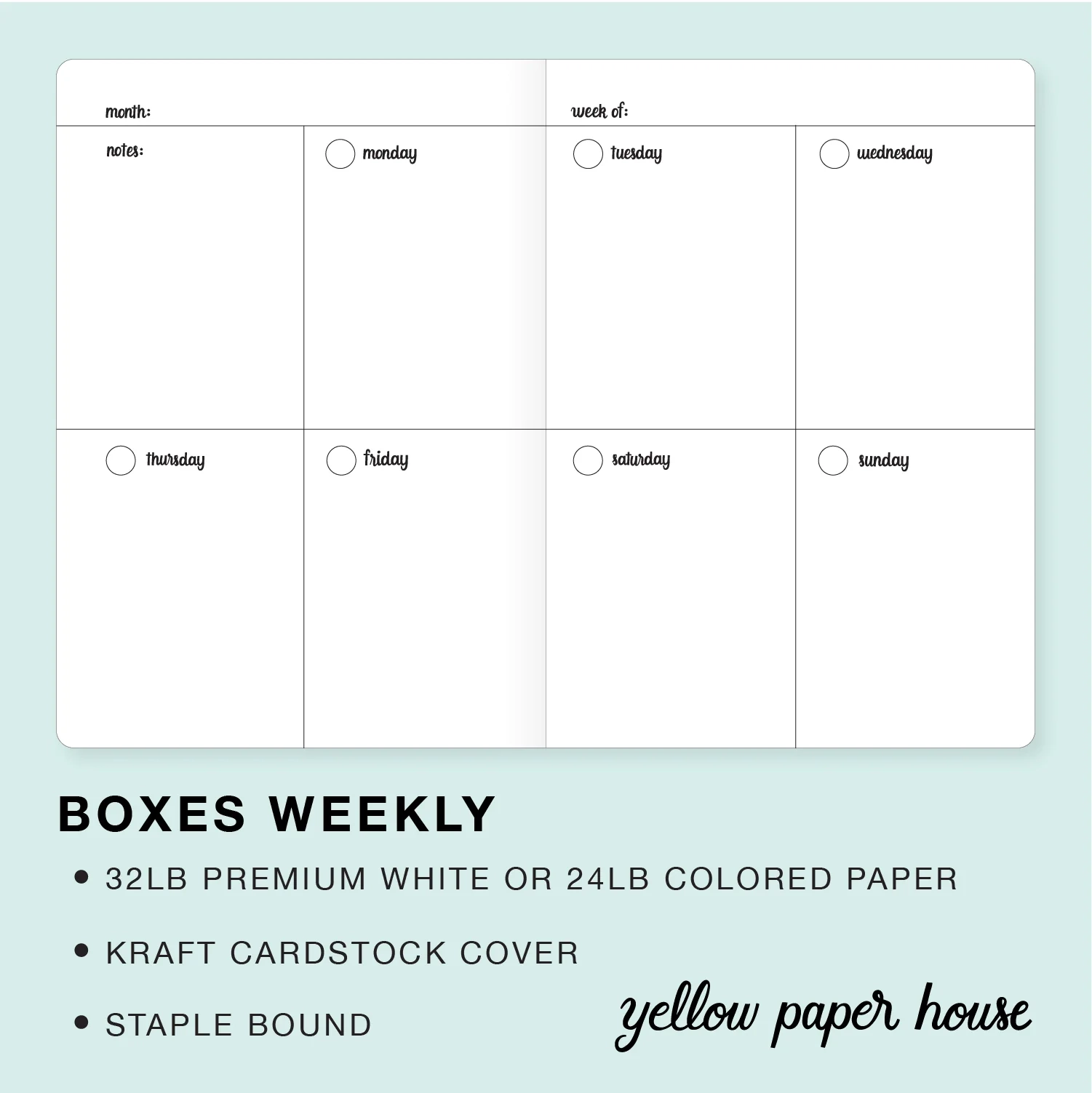 3.5 Inch Printable Weekly Planner 3.5 Inch Printable Weekly Planner