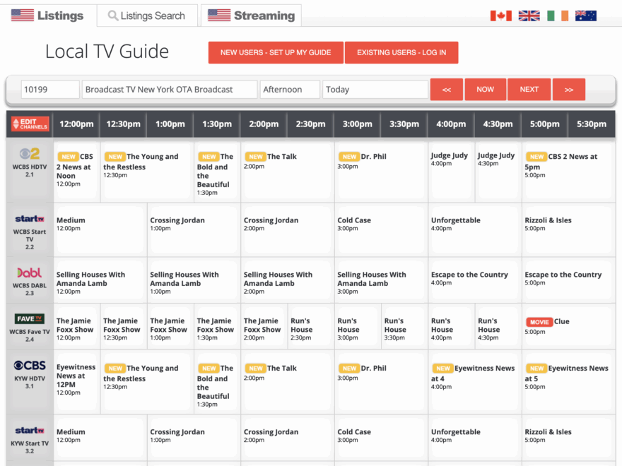 TV Guide Style Grid Template R Airtable
