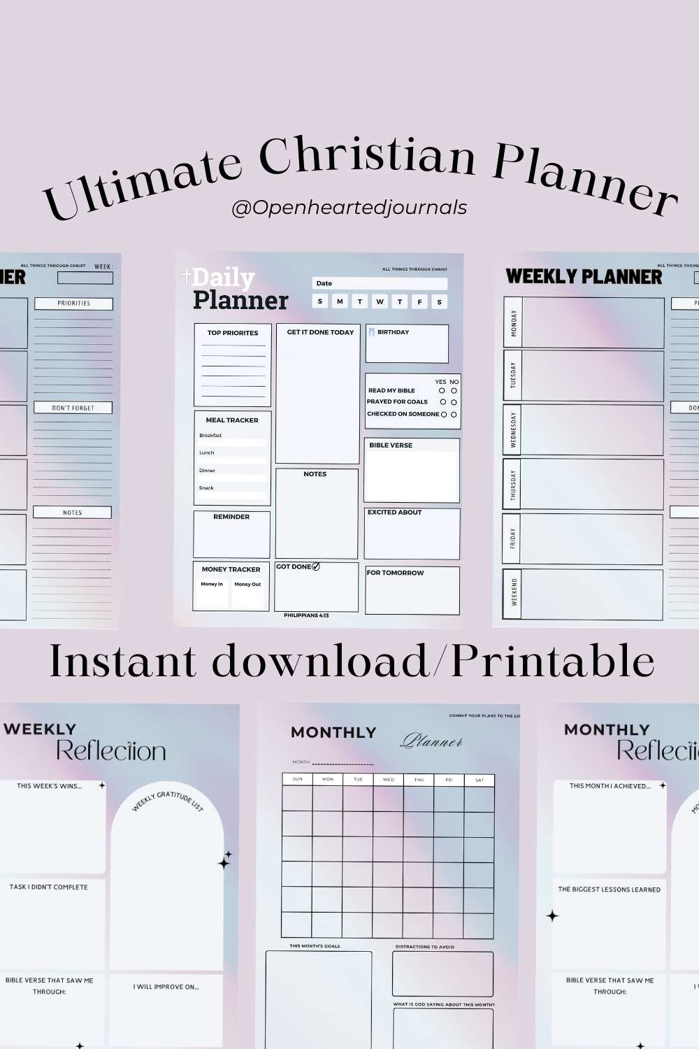 Free Printable Christian Planner Free Printable Christian Planner