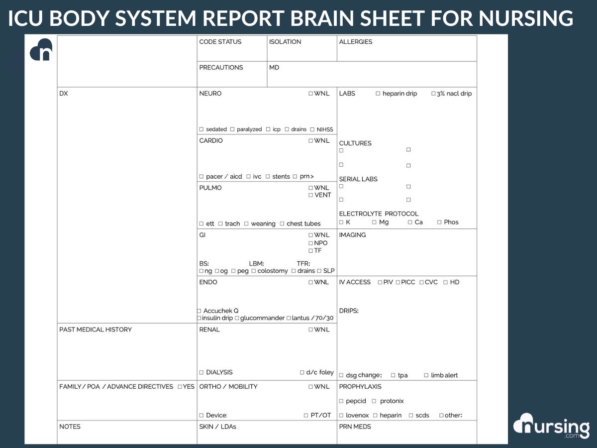 Ultimate Nursing Report Sheet Database Free Downloads Ultimate Nursing Report Sheet Database Free Downloads
