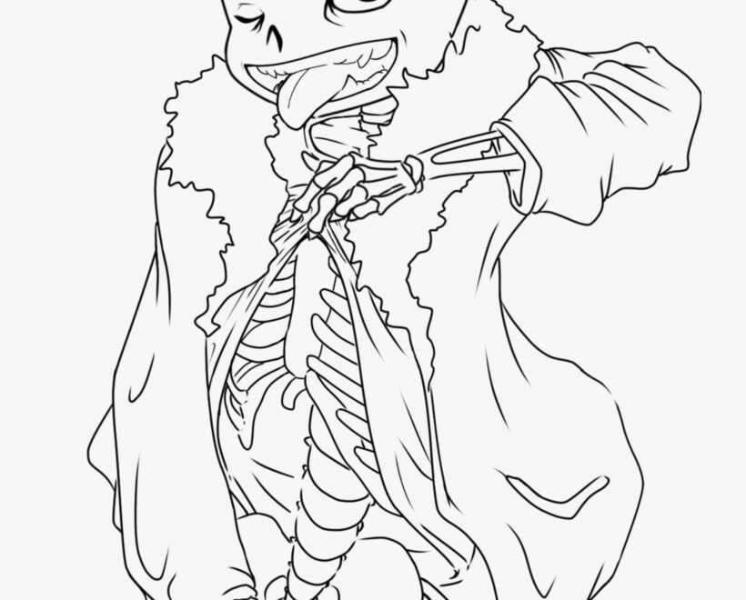 Undertale Sans Coloring Pages Coloring Page Undertale Sans Free Transparent PNG Download PNGkey