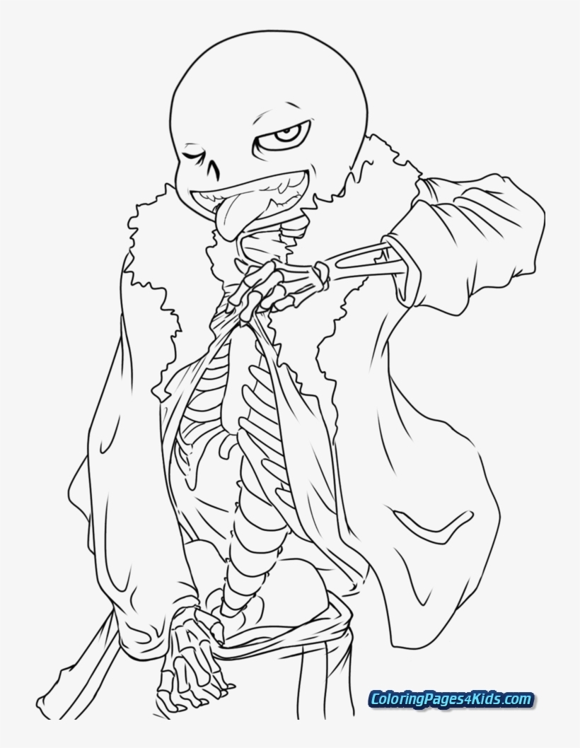 Undertale Sans Coloring Pages Coloring Page Undertale Sans Free Transparent PNG Download PNGkey