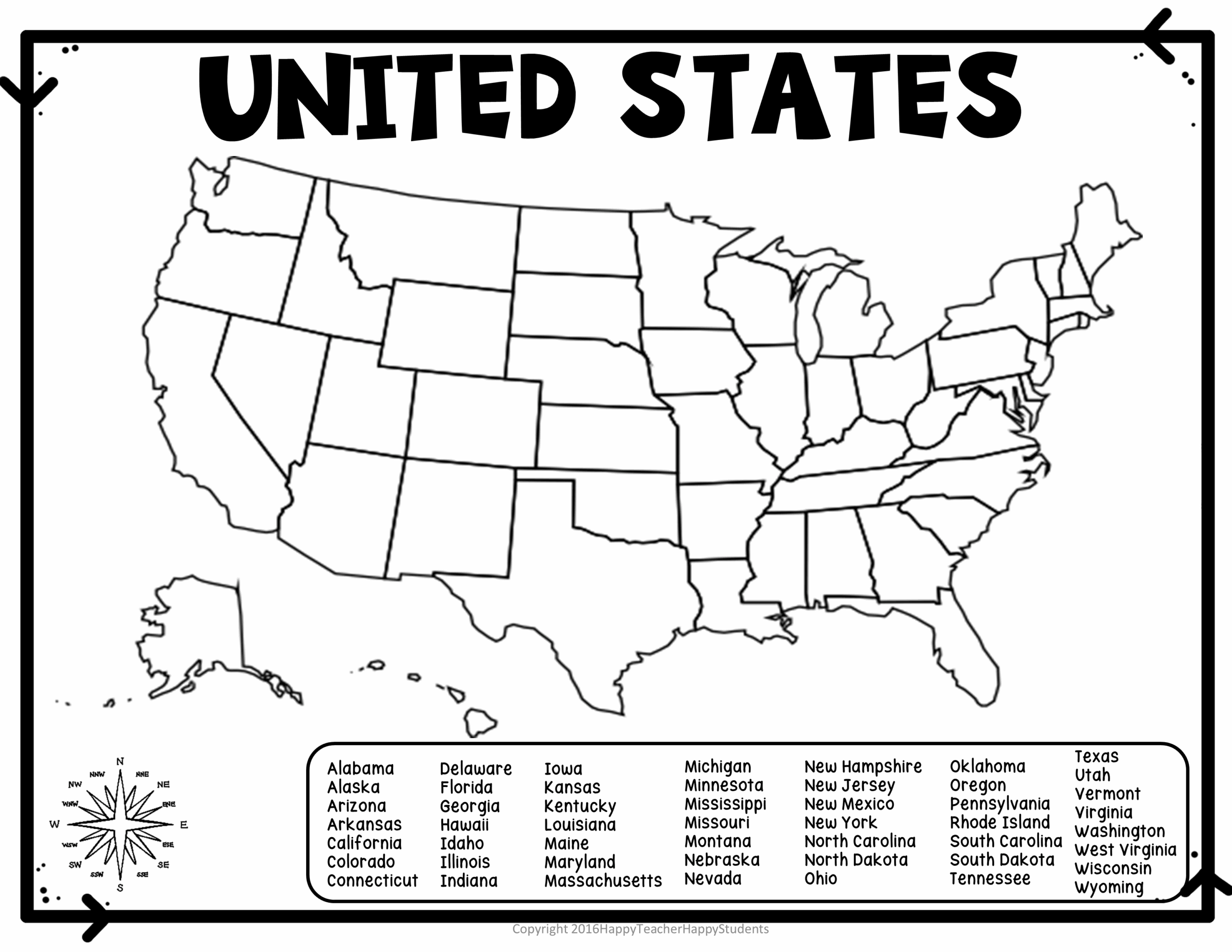 United States Map Quiz Worksheet USA Map Test W Practice Sheet US Map Quiz Made By Teachers United States Map Quiz Worksheet USA Map Test W Practice Sheet US Map Quiz Made By Teachers