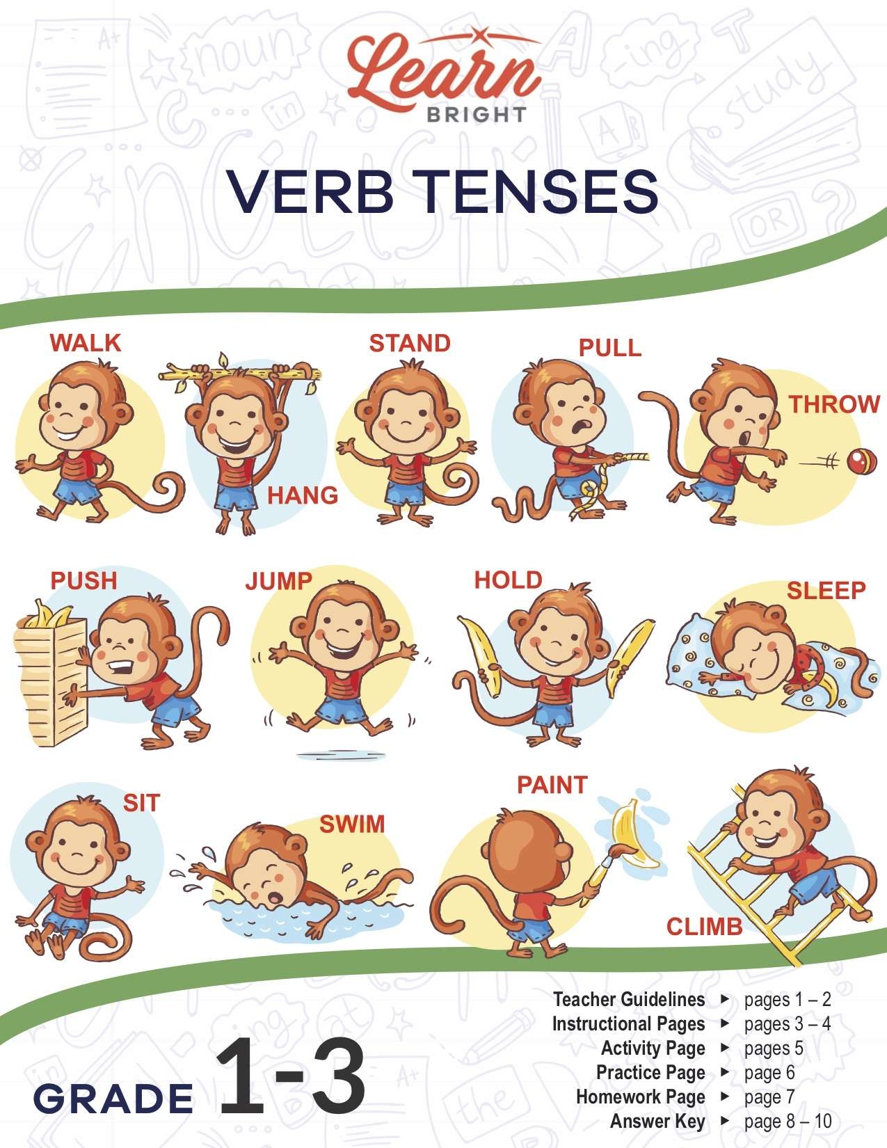 Free Printable Verb Tense Chart