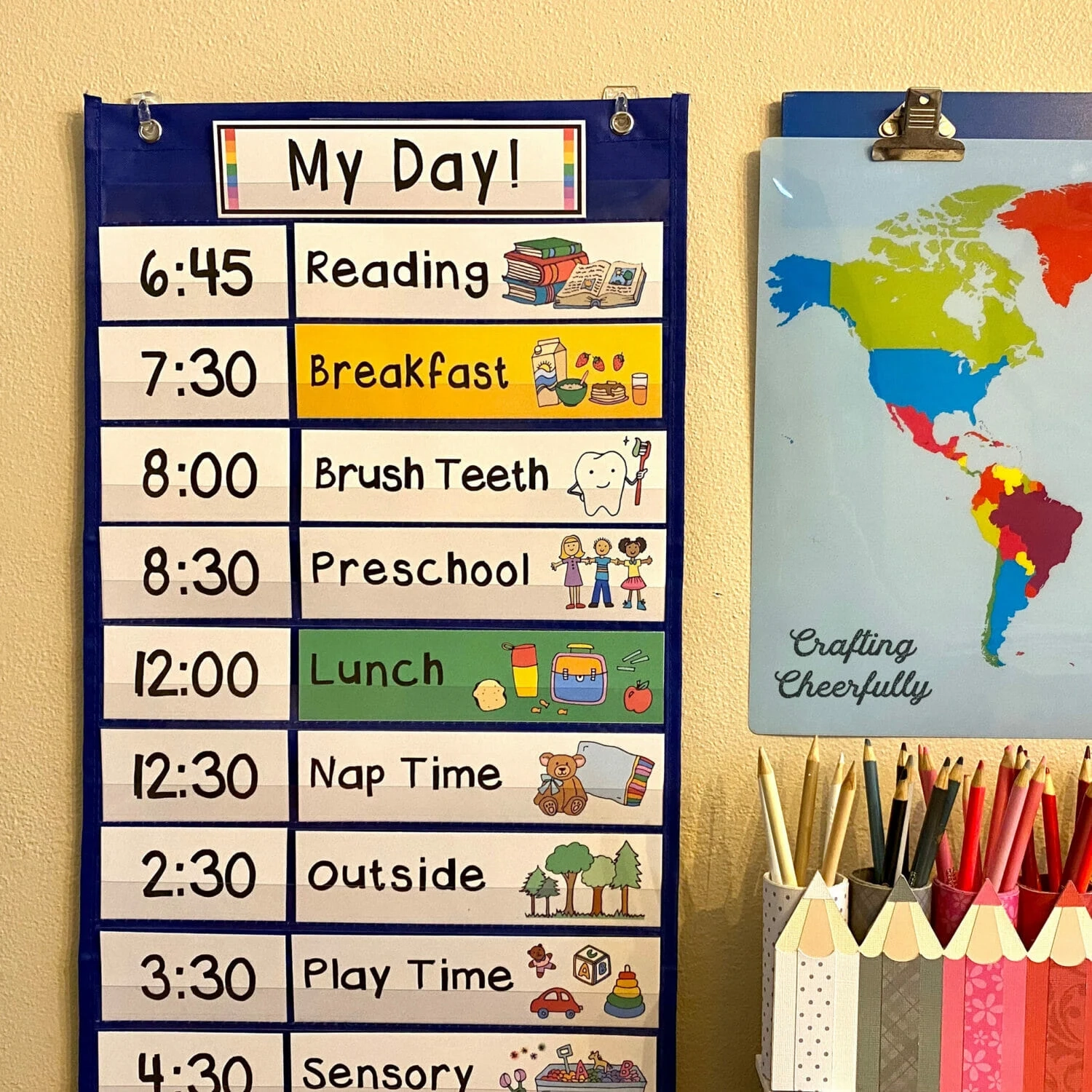 Printable Daily Classroom Schedule Cards Printable Daily Classroom Schedule Cards