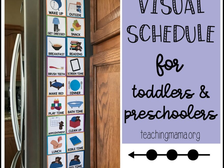 Visual Schedule For Toddlers