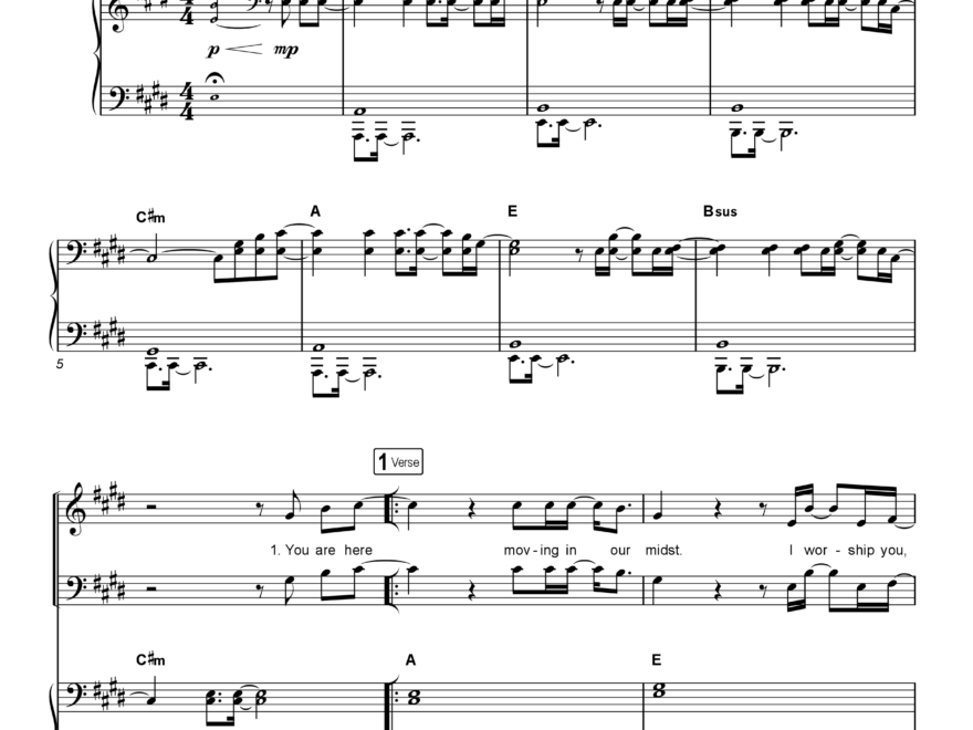 Way Maker Choral Anthem SATB Sheet Music PDF Leeland Arr Cliff Duren Mason Brown PraiseCharts