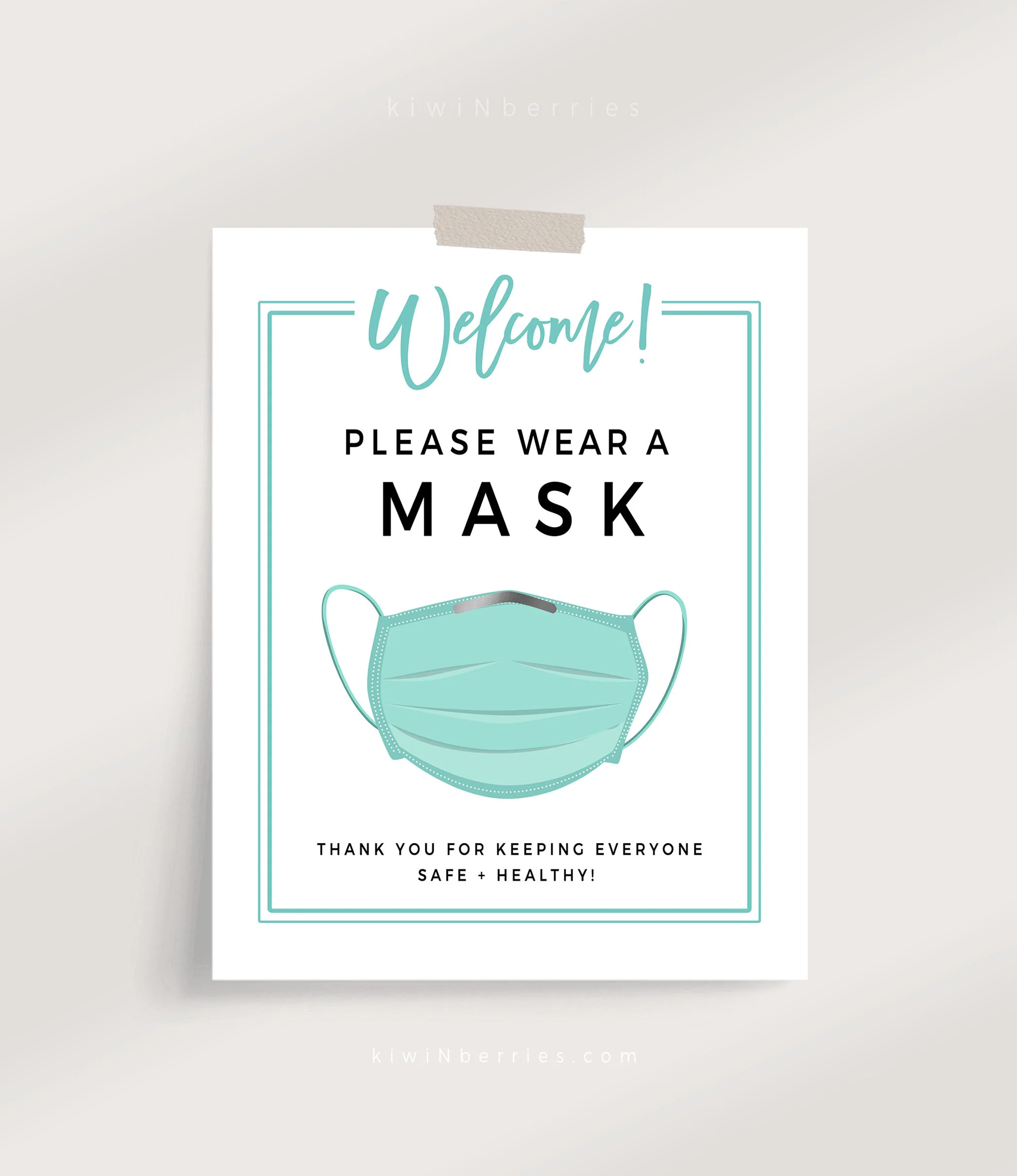 Wear A Mask Printable Signs Wear A Mask Printable Signs