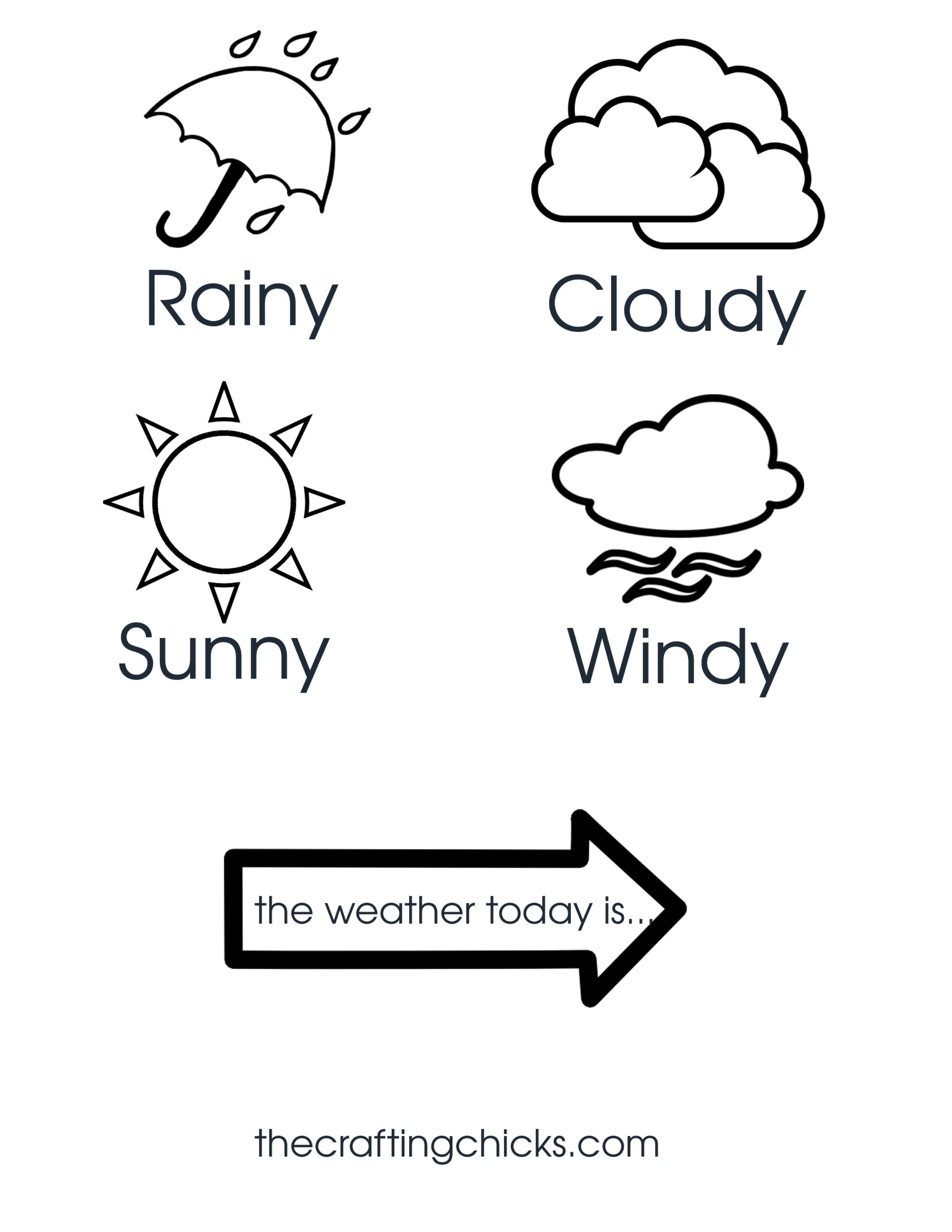 Preschool Weather Chart Printable Preschool Weather Chart Printable