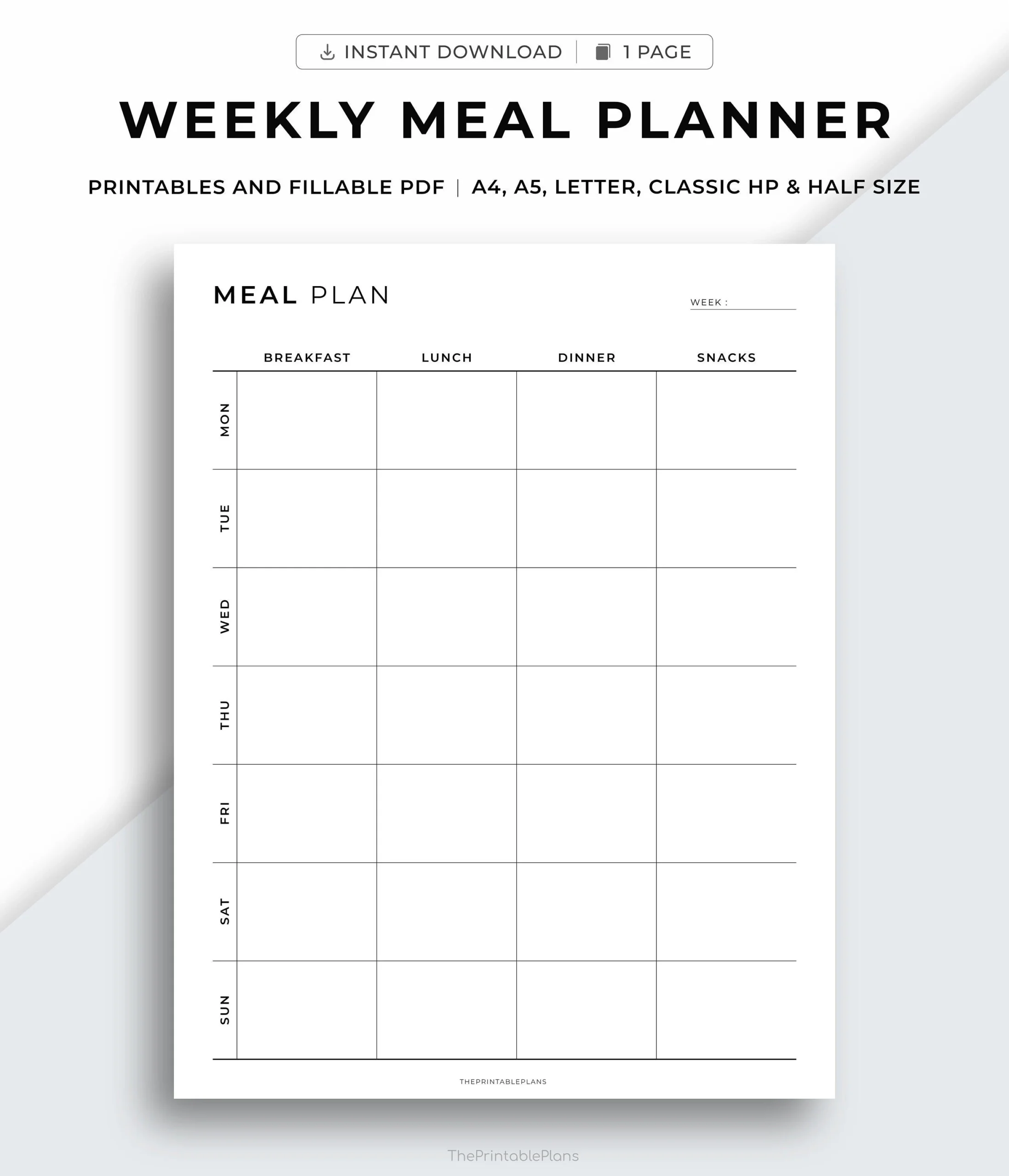 Weekly Meal Planner Printable 7 Day Menu Planner Meal Prep Planner Food Planner Diet Health Fitness a4 a5 letter classic Hp half Size Etsy Weekly Meal Planner Printable 7 Day Menu Planner Meal Prep Planner Food Planner Diet Health Fitness a4 a5 letter classic Hp half Size Etsy