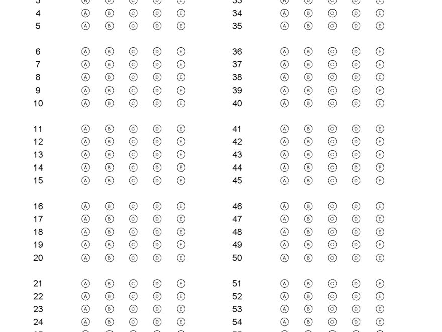 120 Question Answer Sheet Remark Software