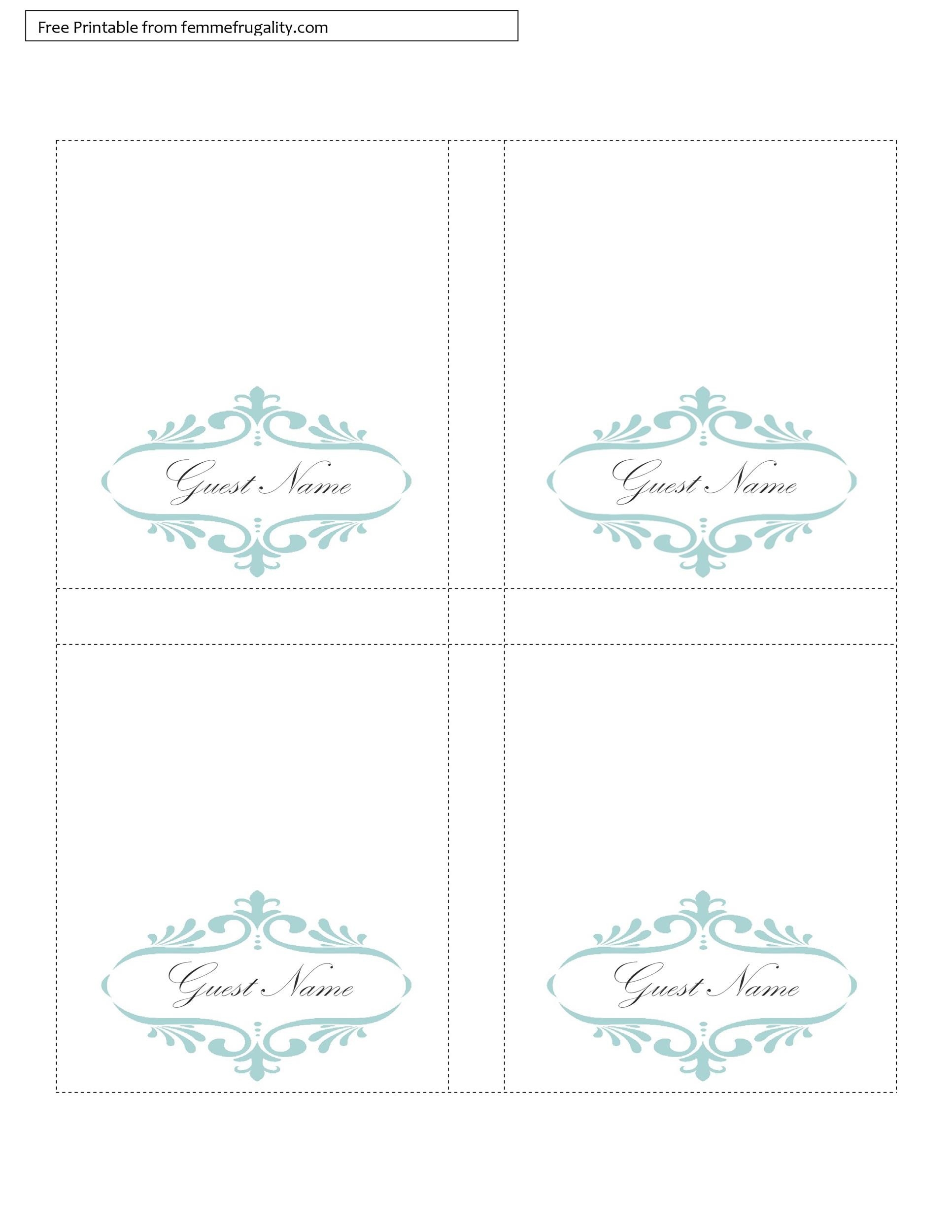 16 Printable Table Tent Templates And Cards TemplateLab