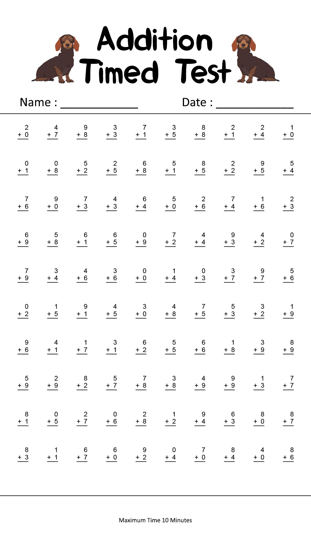 19 Timed Multiplication Worksheets Free PDF At Worksheeto