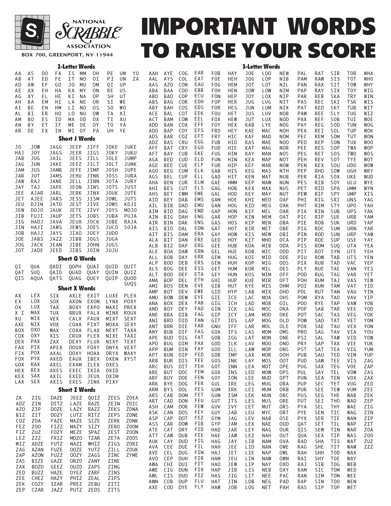 3 Letter Words Lists 10 Free PDF Printables Printablee