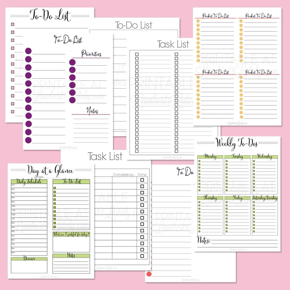 Free Printable Easy Work Sheets List