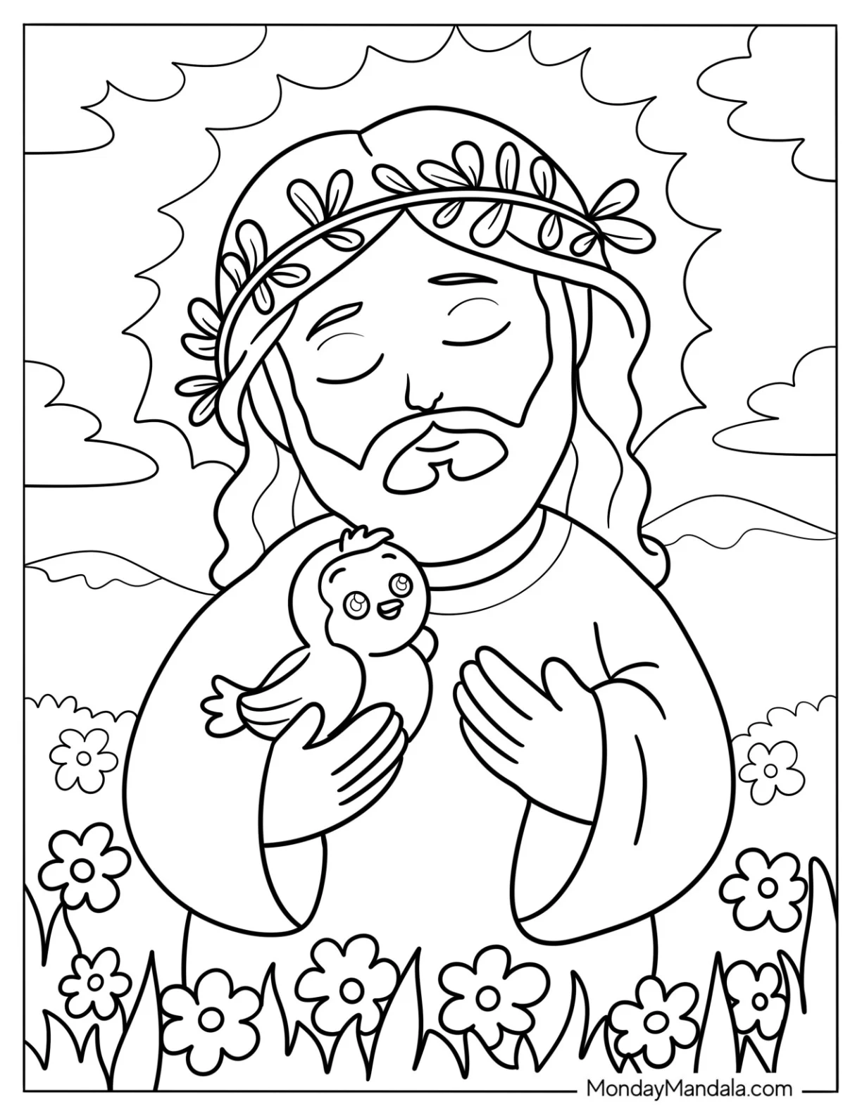 Christian Childrens Coloring Sheets Printable Free