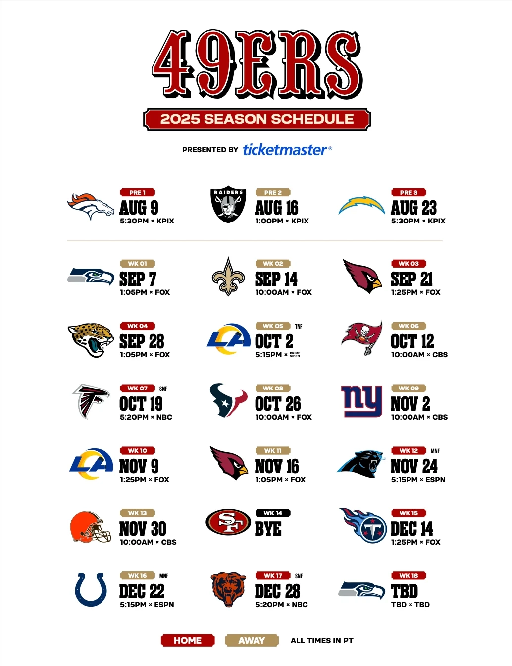 Printable 2026 Nfl Preseason Tv Schedule