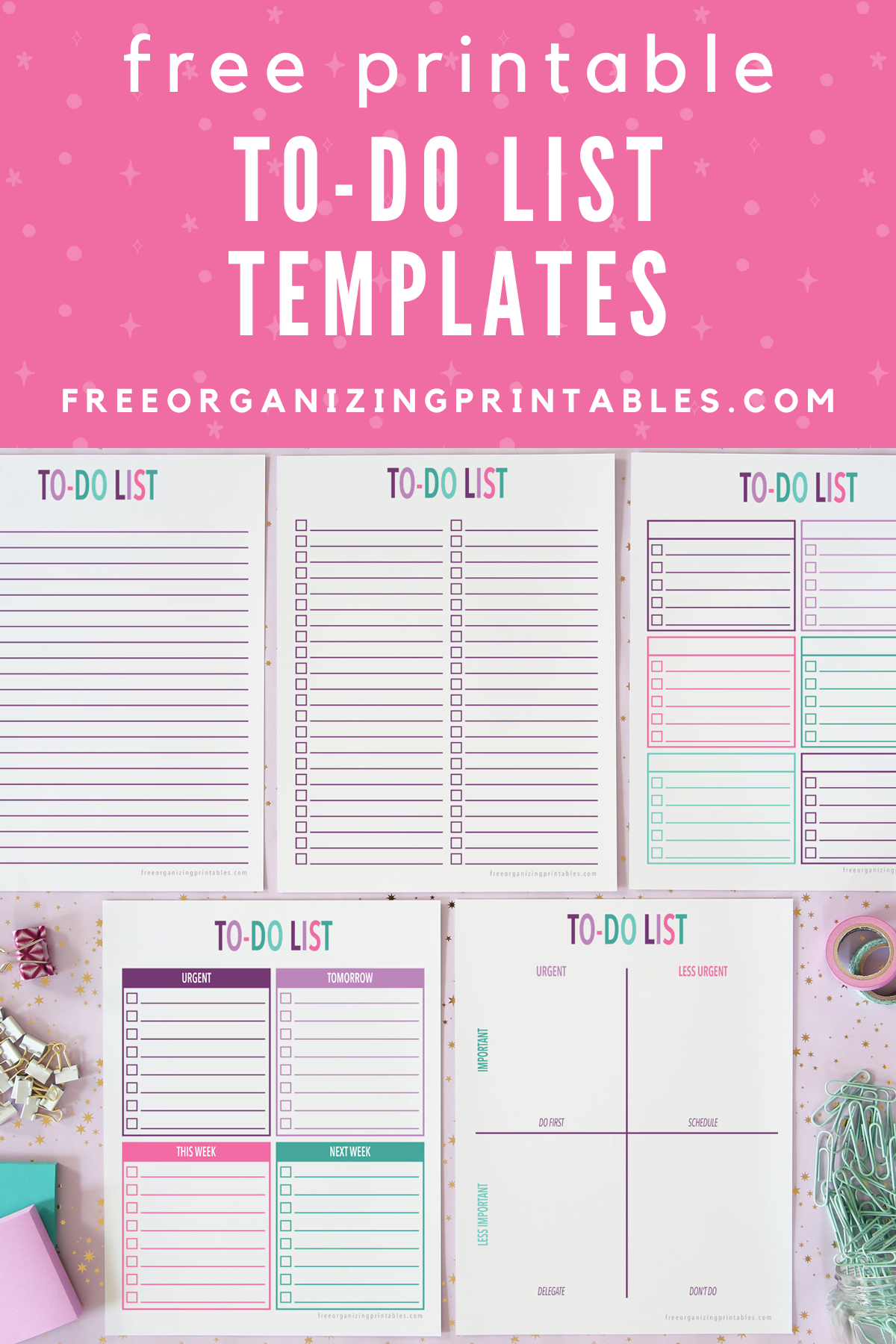 Free Printable Lists And Dot Grid