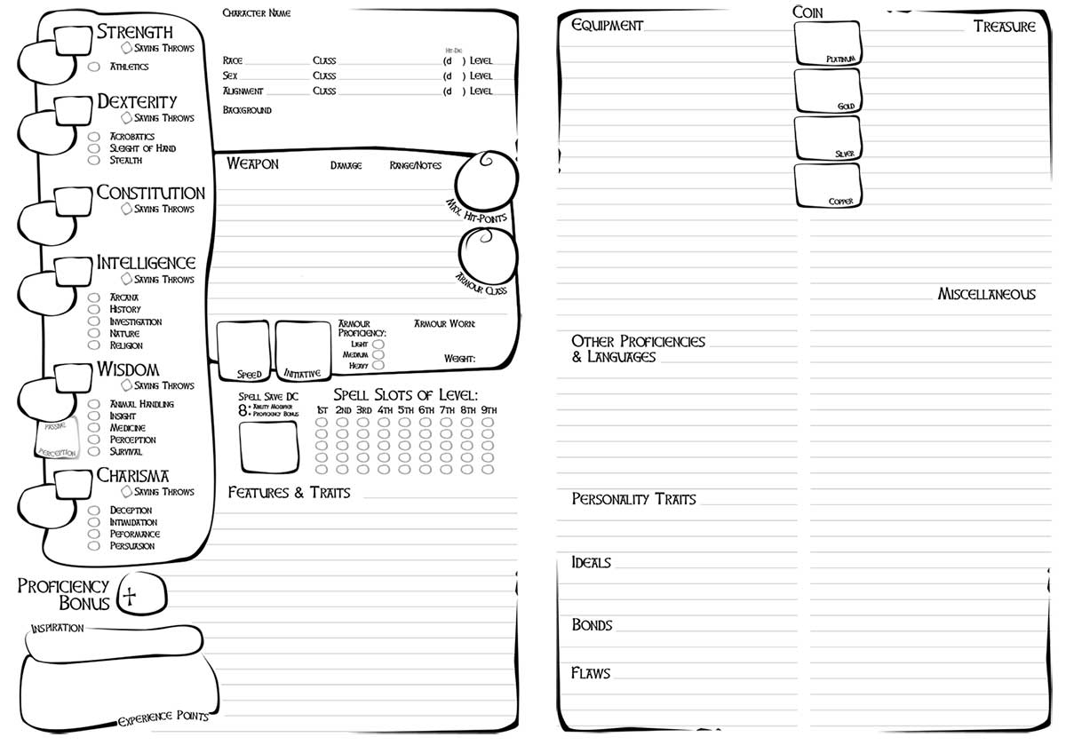 5e Character Sheet A4 2 Sided And A5 booklet Fold EN World D D Tabletop RPG News Reviews 5e Character Sheet A4 2 Sided And A5 booklet Fold EN World D D Tabletop RPG News Reviews