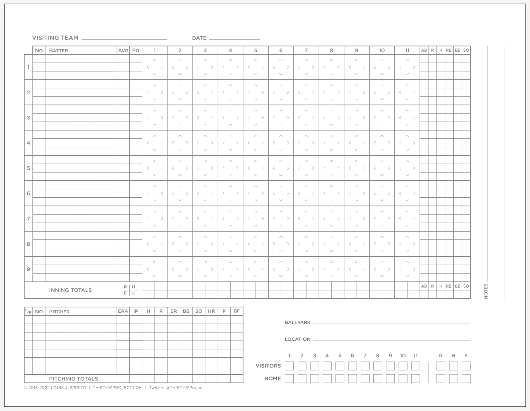 Baseball Boxscore Sheet Printable Free Baseball Boxscore Sheet Printable Free