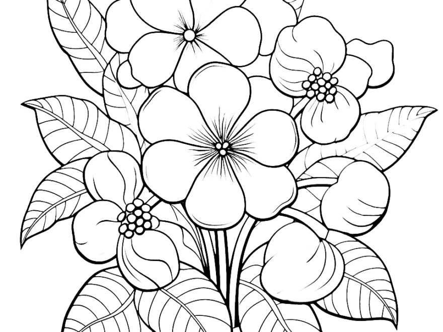 75 Flower Coloring Pages Free Printable Sheets Worksheets Library