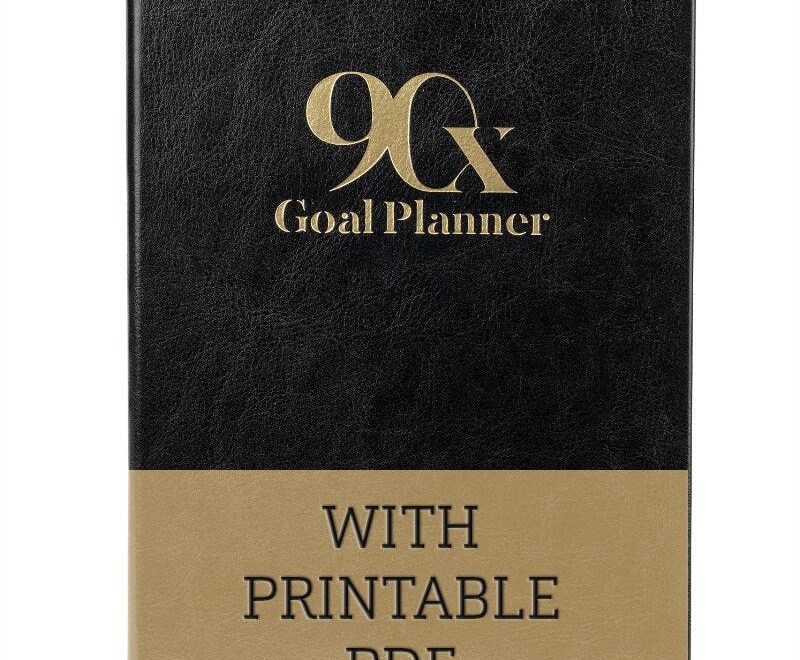 90X Goal Planner Focused Planner Undated Organizational System 90X