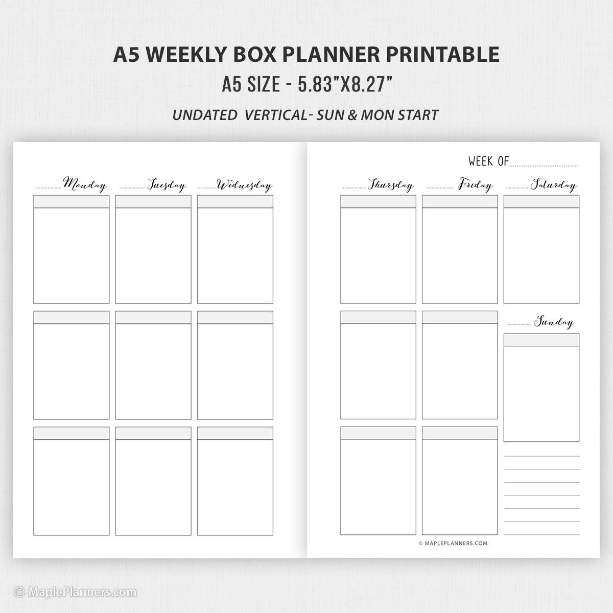 A5 Planner Printable Inserts A5 Weekly And Monthly Planner Inserts Worksheets Library A5 Planner Printable Inserts A5 Weekly And Monthly Planner Inserts Worksheets Library
