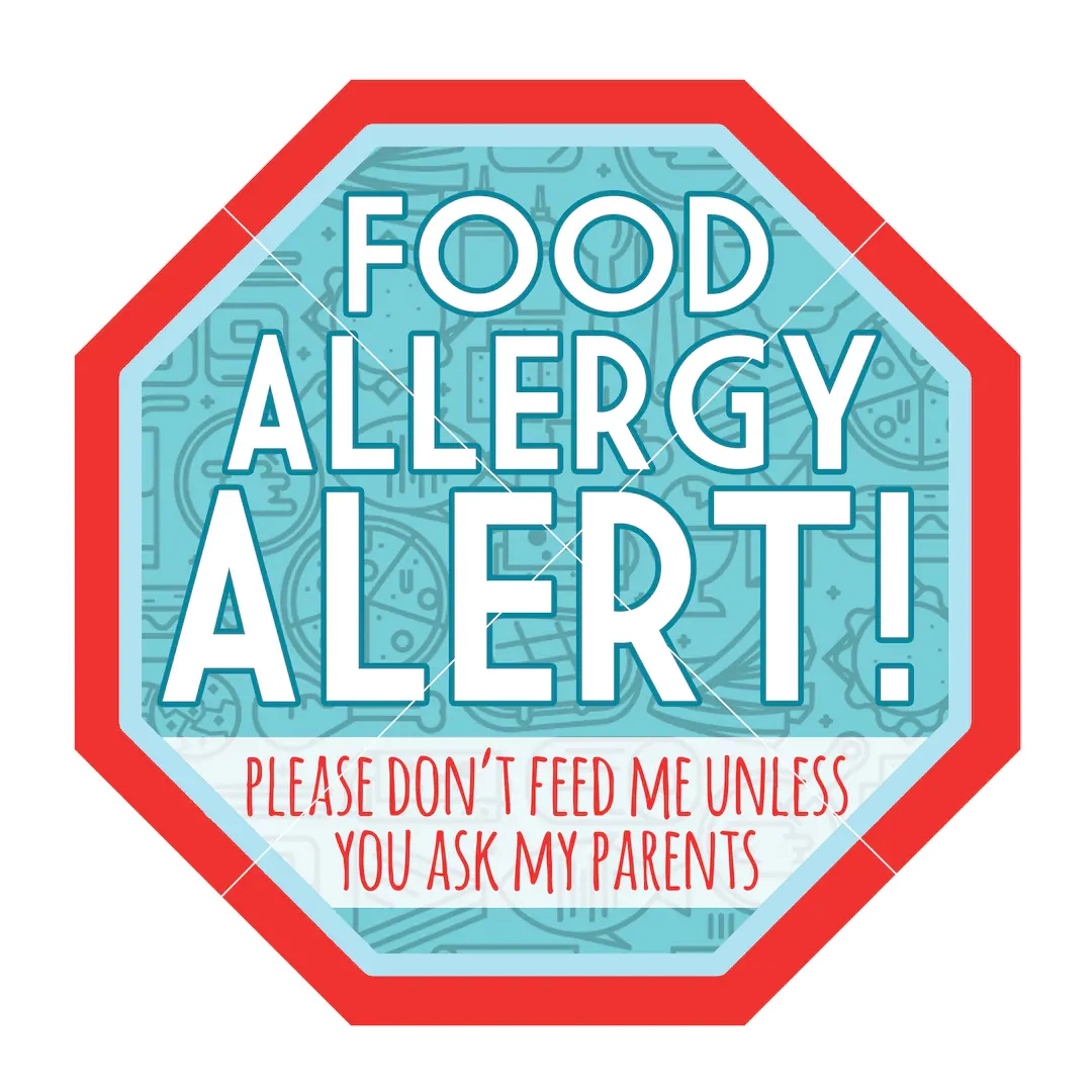 Printable Allergy Alert Signs