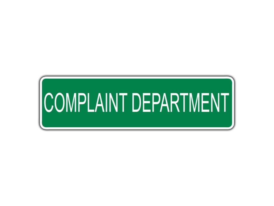 Amazon Complaint Department Street Sign Wall Bar Garage Business Home Kitchen D cor 4 x13 5 Home Kitchen