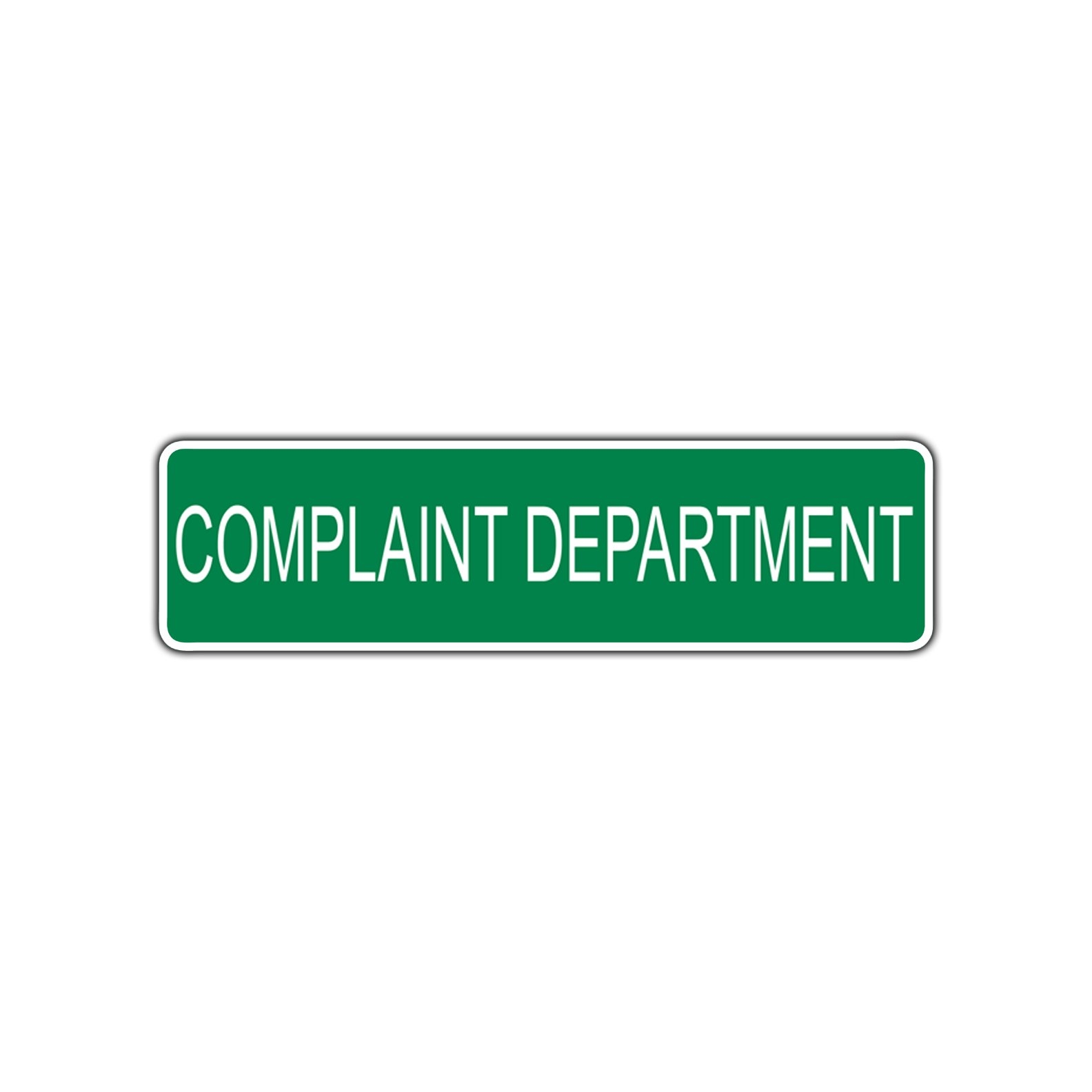 Amazon Complaint Department Street Sign Wall Bar Garage Business Home Kitchen D cor 4 x13 5 Home Kitchen