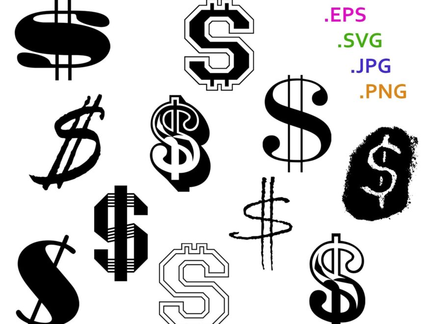Amazon Dollar Sign Stencil Dollar Sign Stencil Dollar Worksheets Library