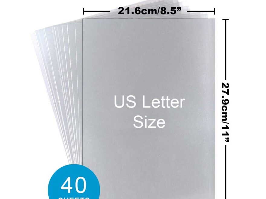 Amazon Ohp Clear Printable Transparency Film 8 5 X 11 Inches For Overhead Projectors For Inkjet Printers 40 Sheets Office Products