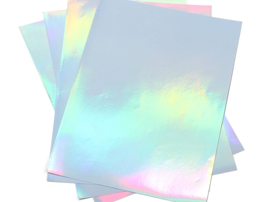 Amazon Tyenaza 20 Sheets Holographic Printable Sticker Paper A4 8 X 12 Inches Inkjet Adhesive Printing Paper Waterproof Inkjet Laser Printer Vinyl Sticker Paper Office Products