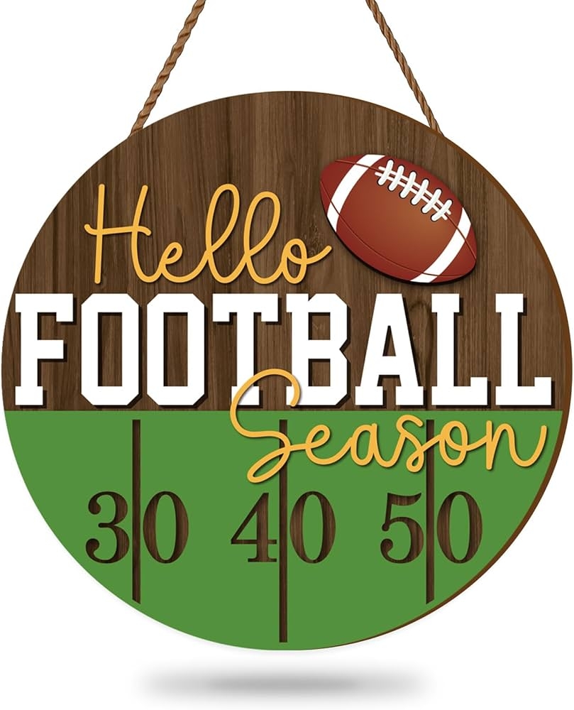 Amazon Whaline Football Wooden Hanging Sign Hello Football Season Wall Plaque Football Game Sports Welcome Wreath Sign Door Hanger For Farmhouse Home Wall Window Porch Tabletop Party Decor Supplies 11 4 Inch Home Amazon Whaline Football Wooden Hanging Sign Hello Football Season Wall Plaque Football Game Sports Welcome Wreath Sign Door Hanger For Farmhouse Home Wall Window Porch Tabletop Party Decor Supplies 11 4 Inch Home