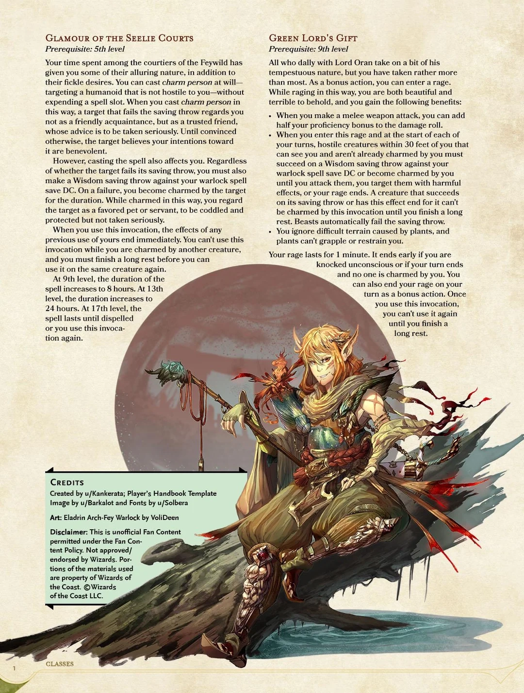 D&D 5e Warlock Invocations List Printable D&D 5e Warlock Invocations List Printable