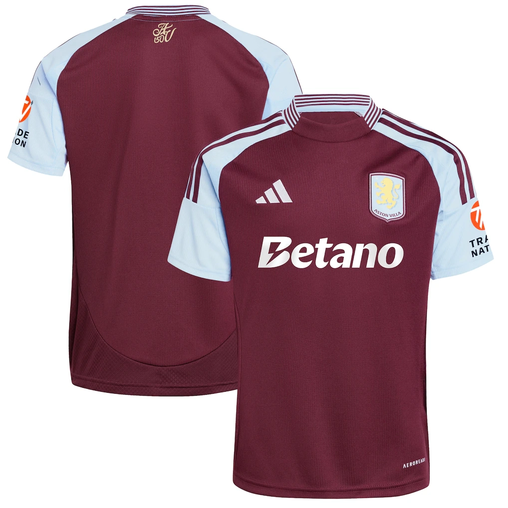Aston Villa Adidas Home Shirt 2024 25 Aston Villa Adidas Home Shirt 2024 25