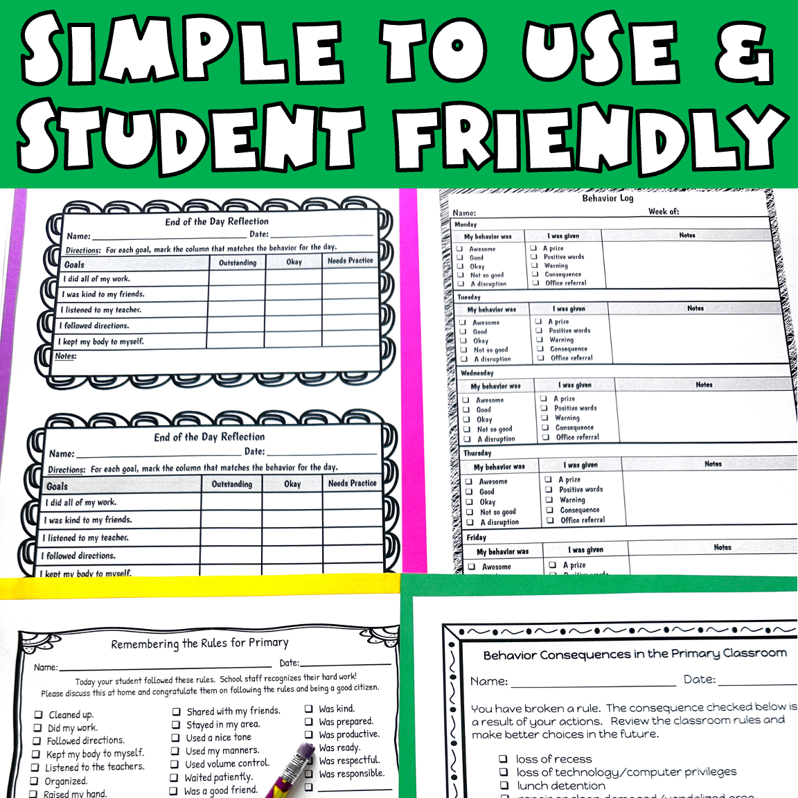 Behavior Charts Printable SET 4 Editable Individual Template To Log Weekly And Daily Caroline Koehler At Celavora Education Behavior Charts Printable SET 4 Editable Individual Template To Log Weekly And Daily Caroline Koehler At Celavora Education
