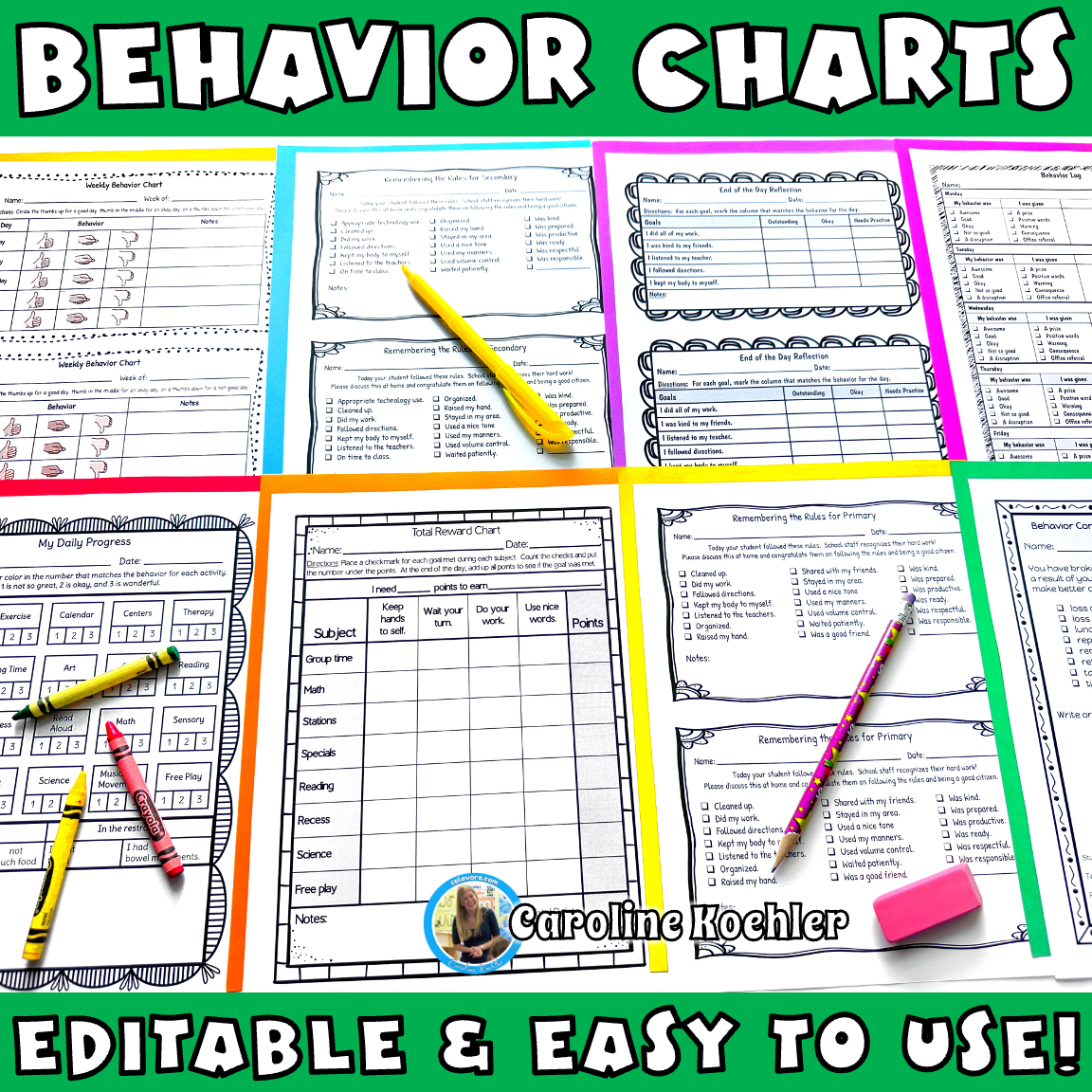 Fillable Printable Special Education Behavior Charts Fillable Printable Special Education Behavior Charts