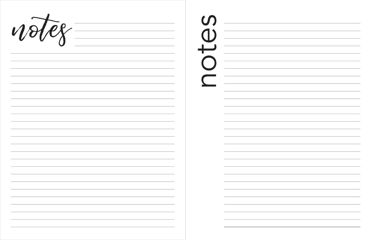Big Happy Planner Notes To Do List 5 Page Printable Hope Yoder