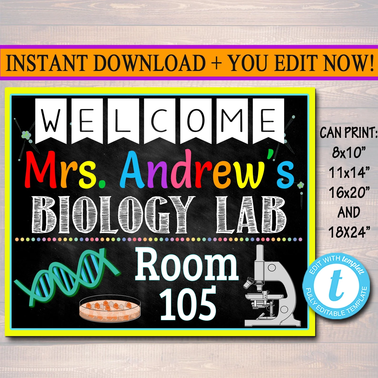 Biology Teacher Classroom Door Sign TidyLady Printables Biology Teacher Classroom Door Sign TidyLady Printables