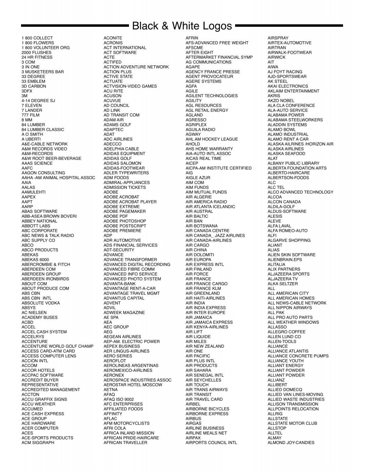 Black White Logos Innovative Clip Art 