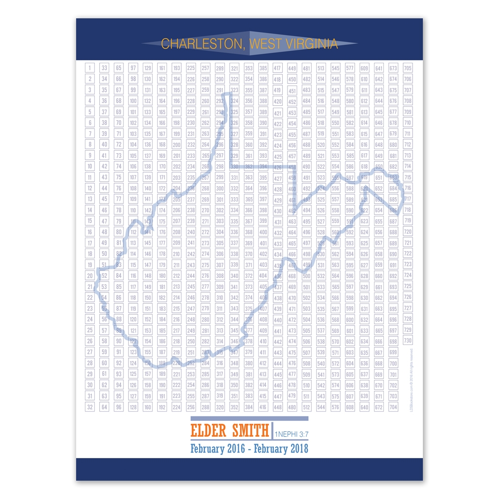 Borders Missionary Countdown Calendar In LDS Missionary Banners Posters On LDSBookstore Borders Missionary Countdown Calendar In LDS Missionary Banners Posters On LDSBookstore