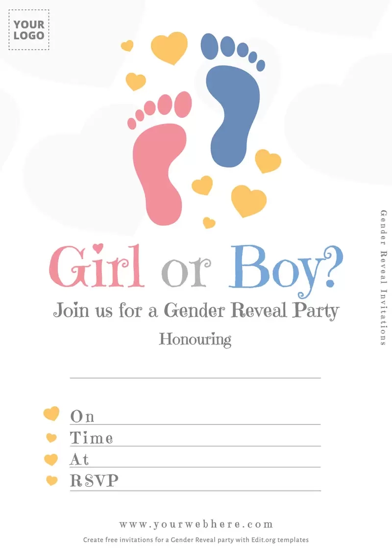 Boy Or Girl Gender Reveal Invitation Templates Boy Or Girl Gender Reveal Invitation Templates