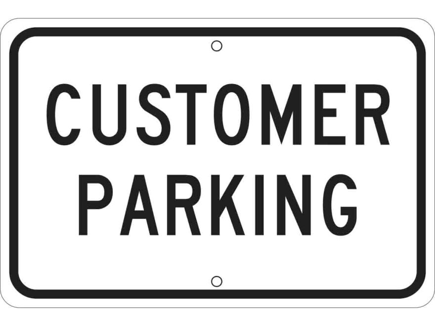 Brady Part 75086 Customer Parking Sign BradyID